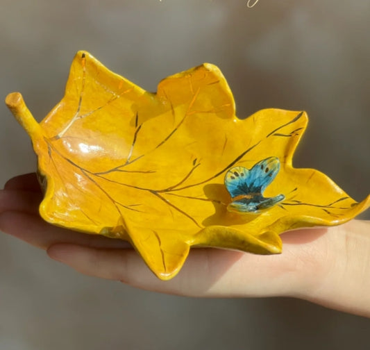 Handmade Ceramic Maple Leaf