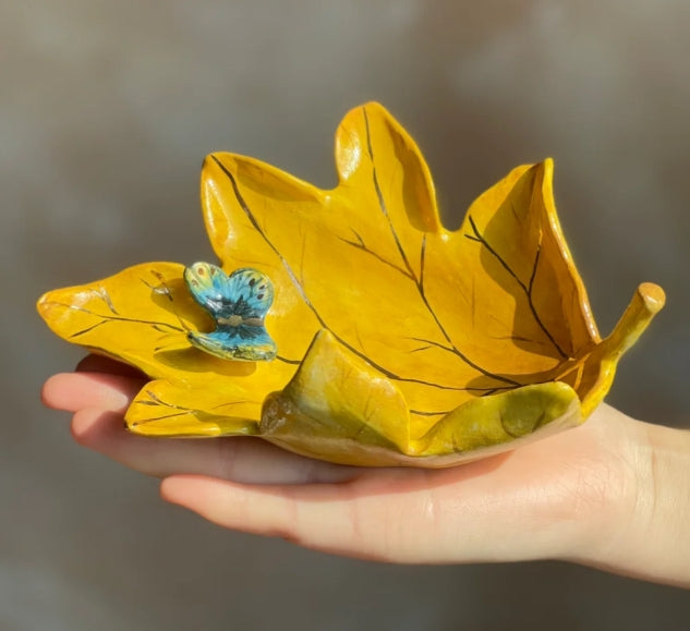 Handmade Ceramic Maple Leaf